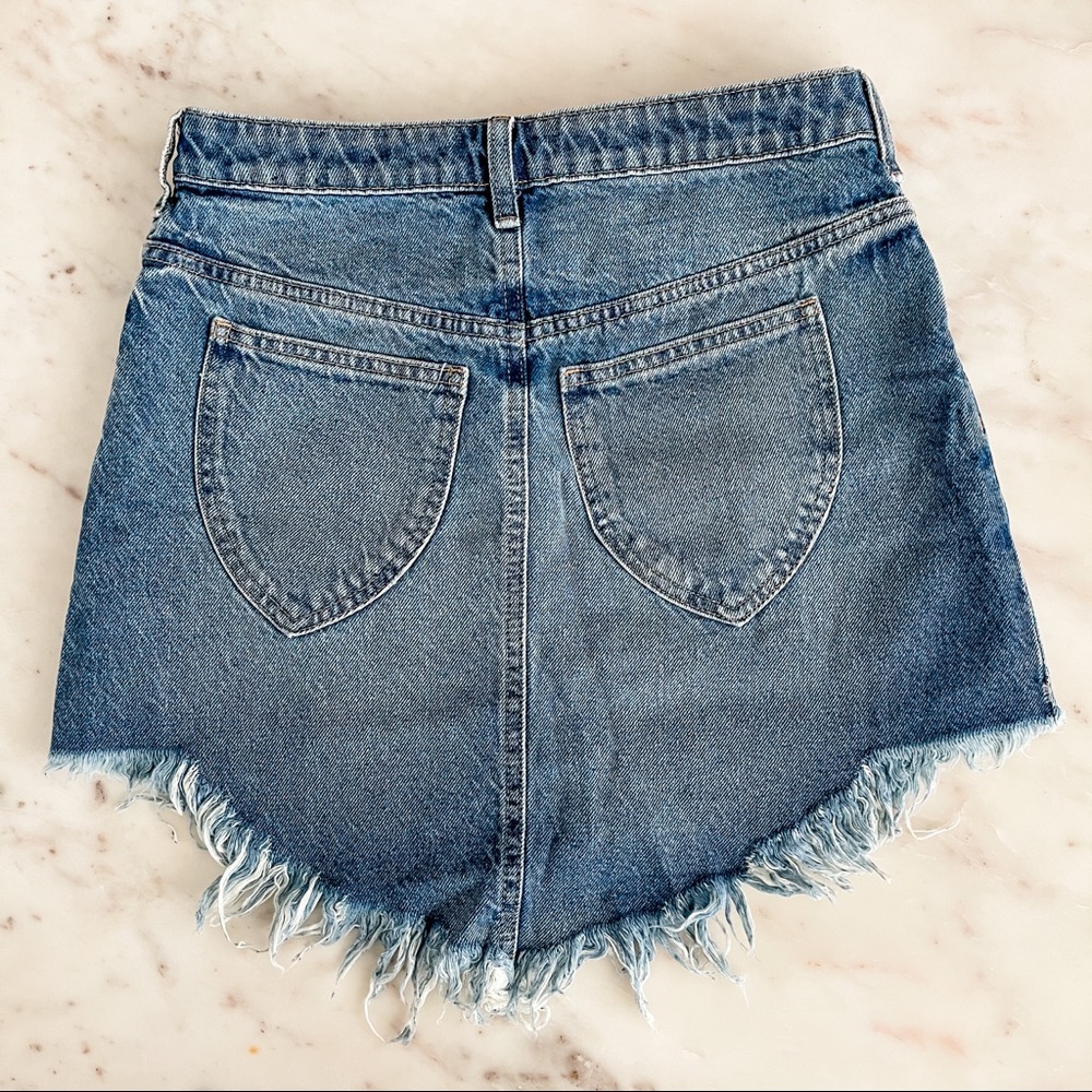 Free People Bailey Fray Hem Mini Skirt - Picture 6 of 9